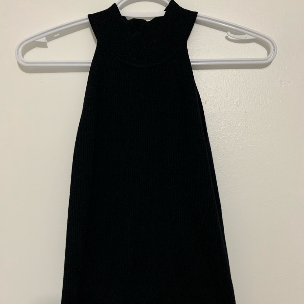 Zara High-neck ribbed shirt